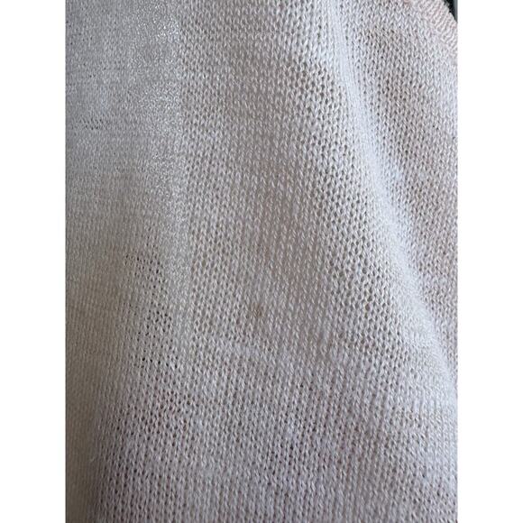 Lululemon Mix And Mingle Tank Linen Blend Knit Twist Low Back V Neck Pink Draped - Picture 7 of 8